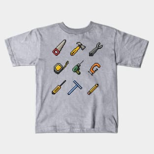 Inventory - Tools - Pixel Art Kids T-Shirt